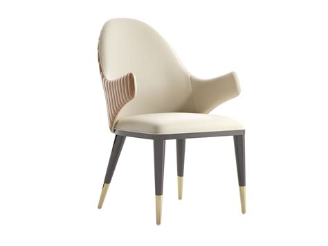 DIVA C/B Upholstered fabric chair with armrests By Capital .
